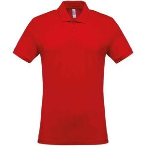 Kariban Mens Pique Polo Shirt / Red